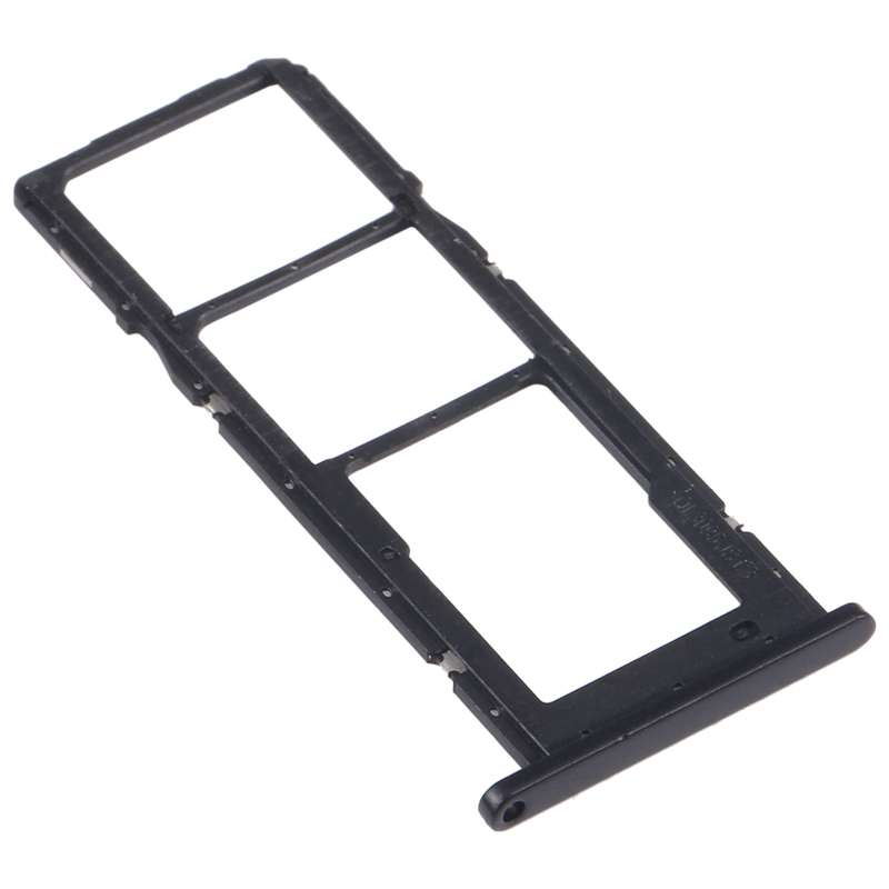 For Samsung Galaxy A02s SM-A025 SIM Card Tray + SIM Card Tray + Micro SD Card Tray (White)