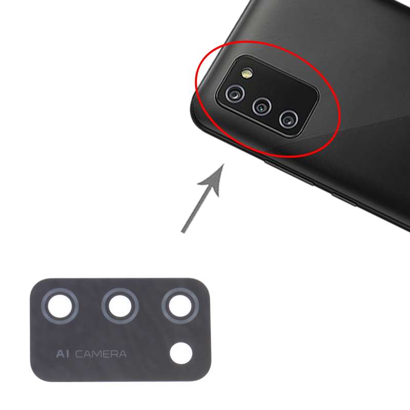 For Samsung Galaxy M02 SM-M022 10pcs Back Camera Lens