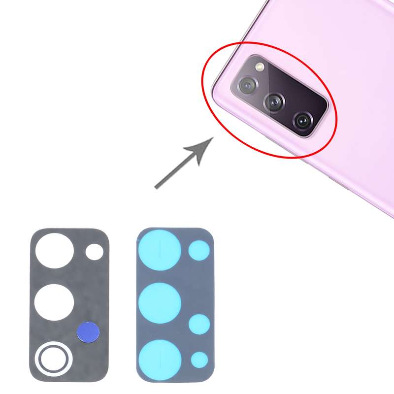 For Samsung Galaxy S20 FE 5G SM-G781 10pcs Back Camera Lens