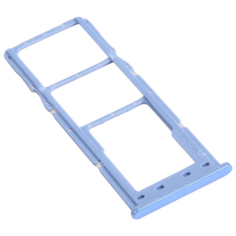 For Samsung Galaxy M12 SM-M127 SIM Card Tray + SIM Card Tray + Micro SD Card Tray (Blue)