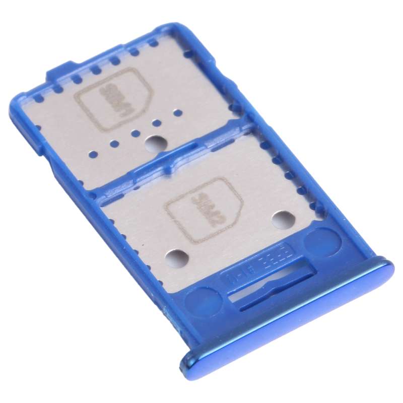 For Samsung Galaxy M31s SM-M317 SIM Card Tray + SIM Card Tray + Micro SD Card Tray (Blue)