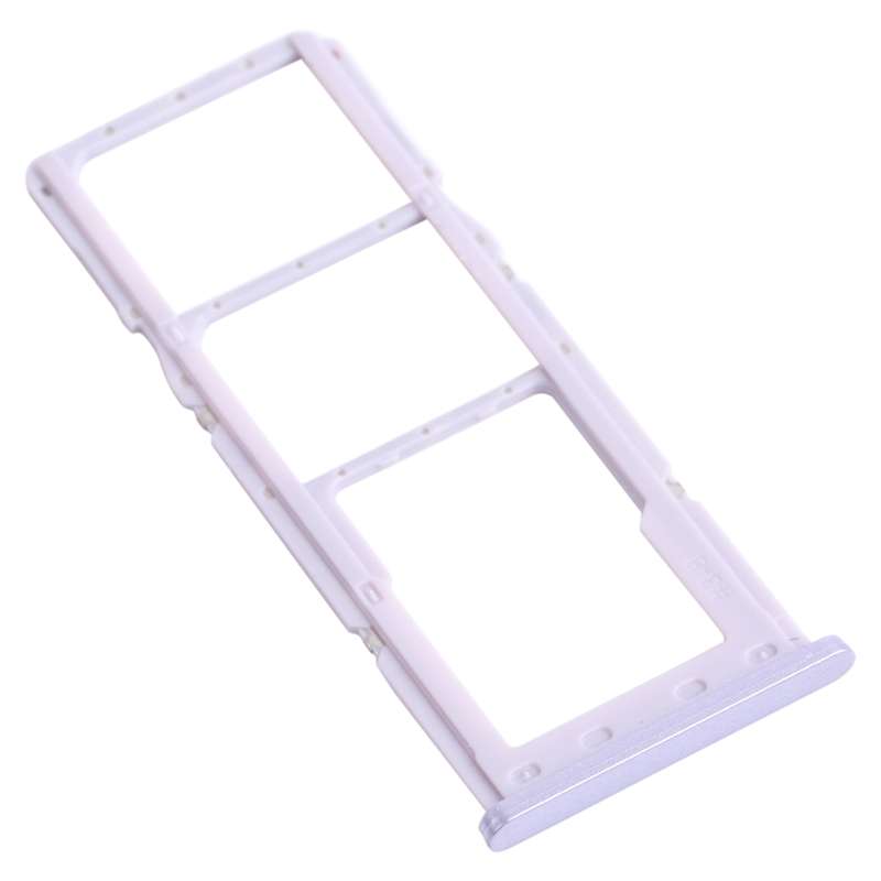 For Samsung Galaxy A22 SM-A225 SIM Card Tray + SIM Card Tray + Micro SD Card Tray (Purple)