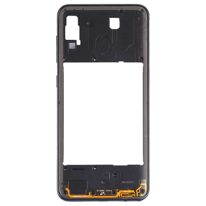 For Galaxy A30 SM-A305F/DS Back Housing Frame (Black)