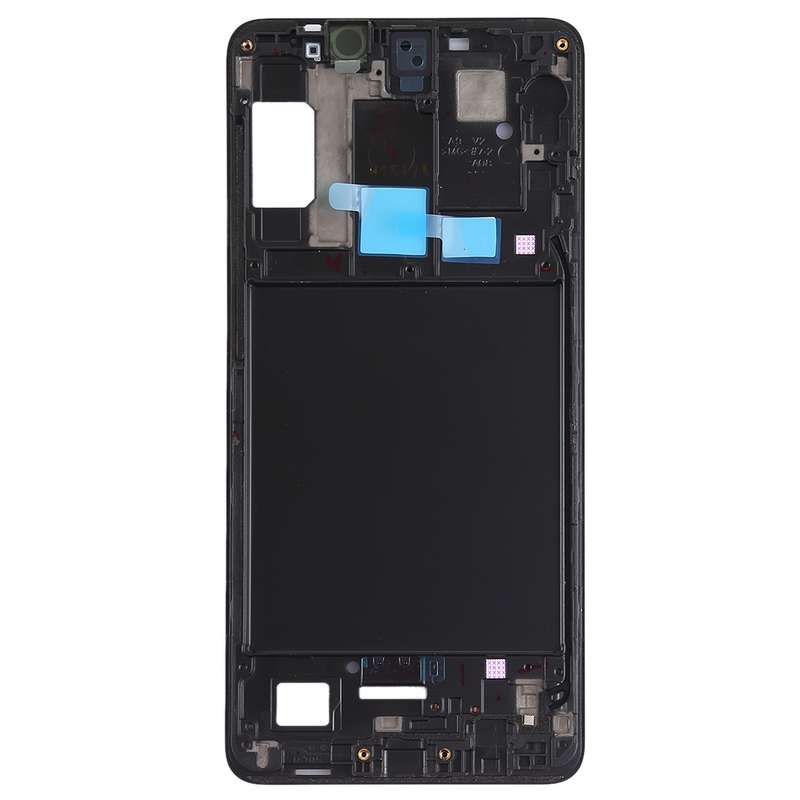 For Galaxy A9 (2018) Front Housing LCD Frame Bezel Plate (Black)