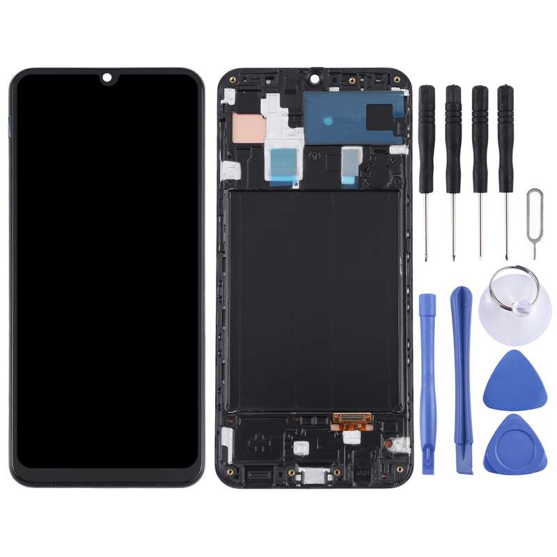 Original Super AMOLED LCD Screen for Samsung Galaxy A30 SM-A305 Digitizer Full Assembly with Frame (