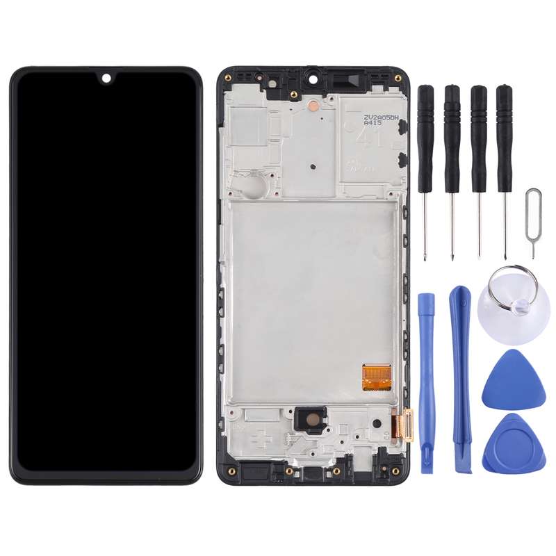 Original Super AMOLED LCD Screen for Samsung Galaxy A41 SM-A415 Digitizer Full Assembly with Frame (