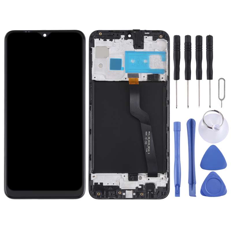Original LCD Screen for Samsung Galaxy M10 SM-M105 Digitizer Full Assembly with Frame (Black)