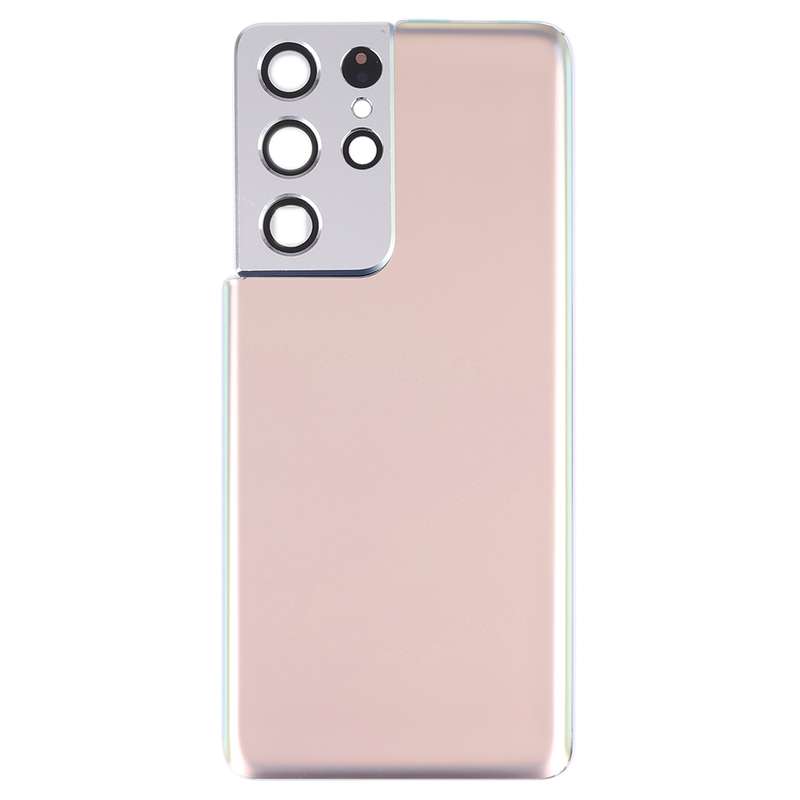 For Samsung Galaxy S21 Ultra 5G Battery Back Cover with Camera Lens Cover (Purple)