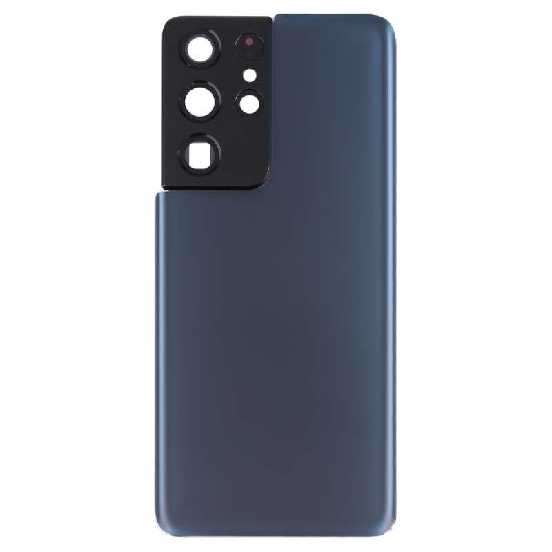 For Samsung Galaxy S21 Ultra 5G Battery Back Cover with Camera Lens Cover (Purple)