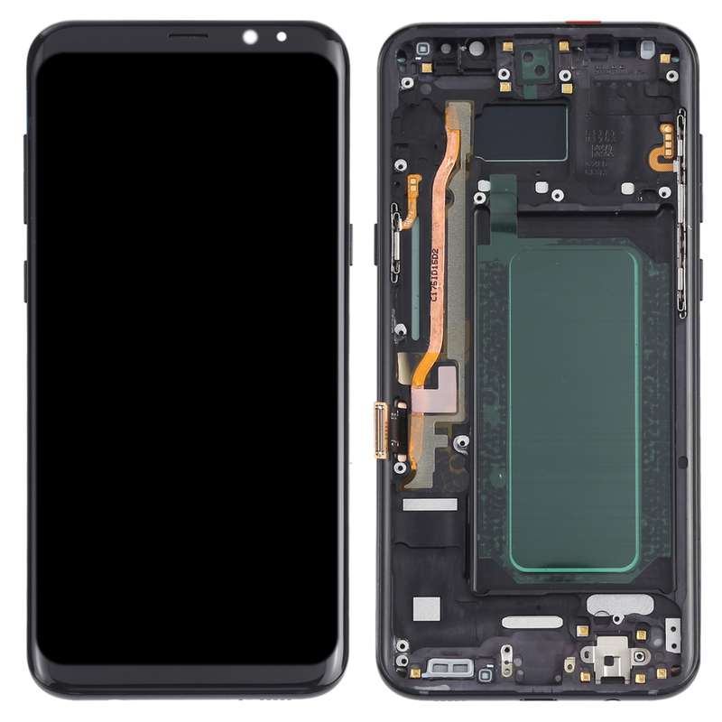 OLED LCD Screen for Samsung Galaxy S8+ SM-G955 Digitizer Full Assembly with Frame (Gold)
