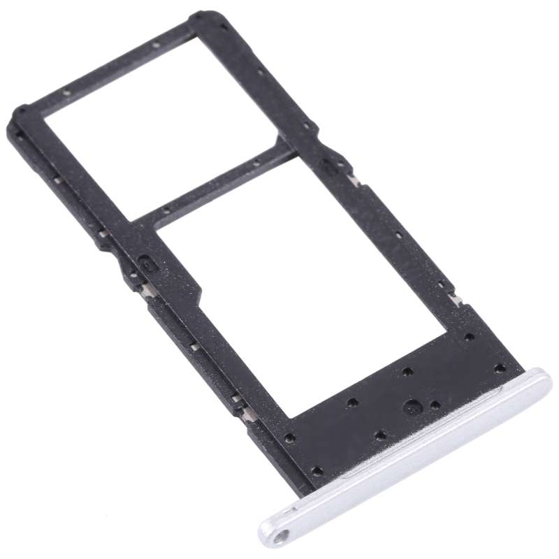 SIM Card Tray + Micro SD Card Tray for Samsung Galaxy Tab A7 Lite SM-T225 (Black)