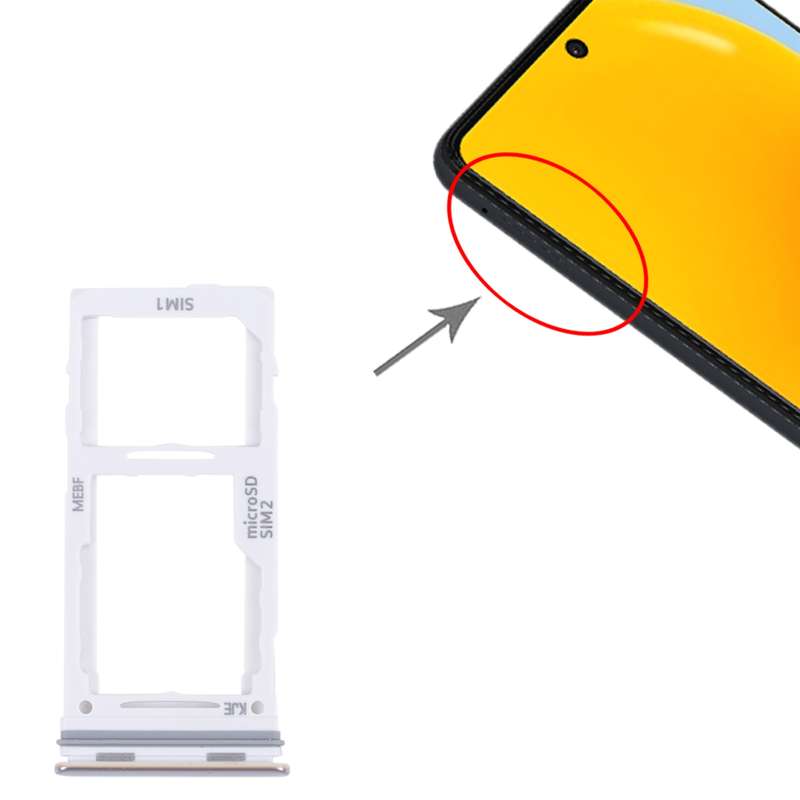 For Samsung Galaxy M52 5G SM-M526B Original SIM Card Tray + SIM Card Tray / Micro SD card tray (Blue