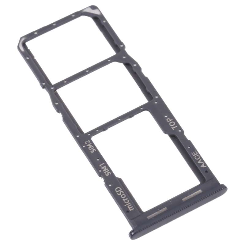 For Samsung Galaxy A13 SM-A135 Original SIM Card Tray + SIM Card Tray + Micro SD card tray (Black)