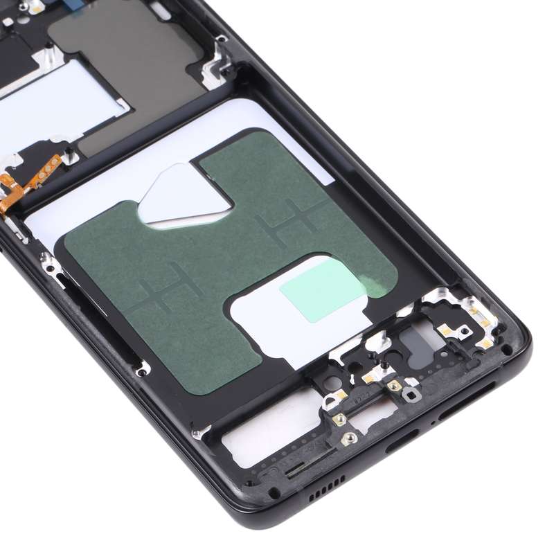 For Samsung Galaxy S21 Ultra 5G SM-G998B Middle Frame Bezel Plate (Black)