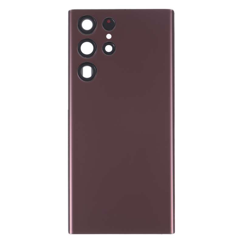 For Samsung Galaxy S22 Ultra 5G SM-S908B Battery Back Cover with Camera Lens Cover (Gold)