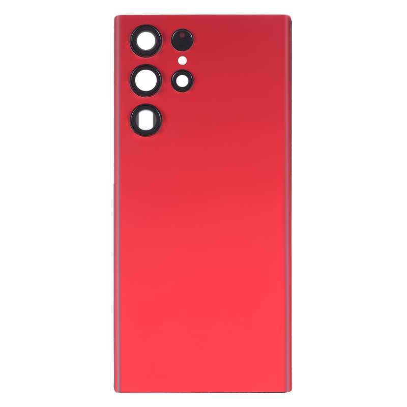 For Samsung Galaxy S22 Ultra 5G SM-S908B Battery Back Cover with Camera Lens Cover (Gold)