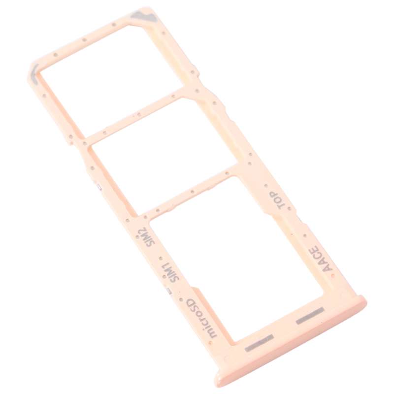 For Samsung Galaxy A13 SM-A135 Original SIM Card Tray + SIM Card Tray + Micro SD Card Tray (Pink)