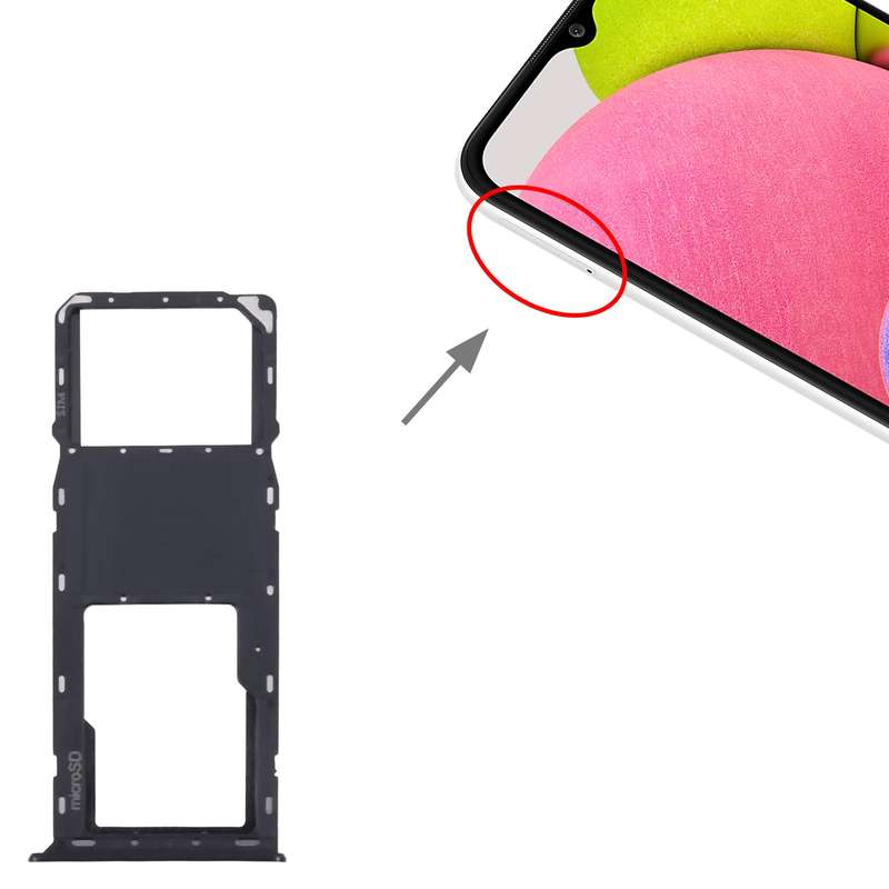 For Samsung Galaxy A03s SM-A037U Original SIM Card Tray + Micro SD card tray (Blue)