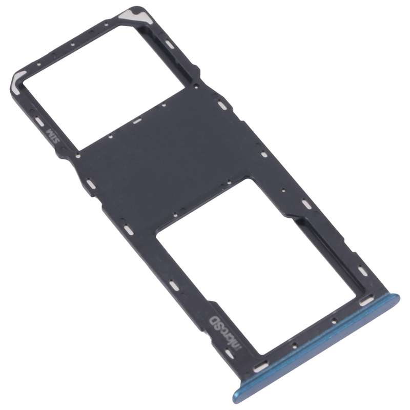 For Samsung Galaxy A03s SM-A037U Original SIM Card Tray + Micro SD card tray (Blue)