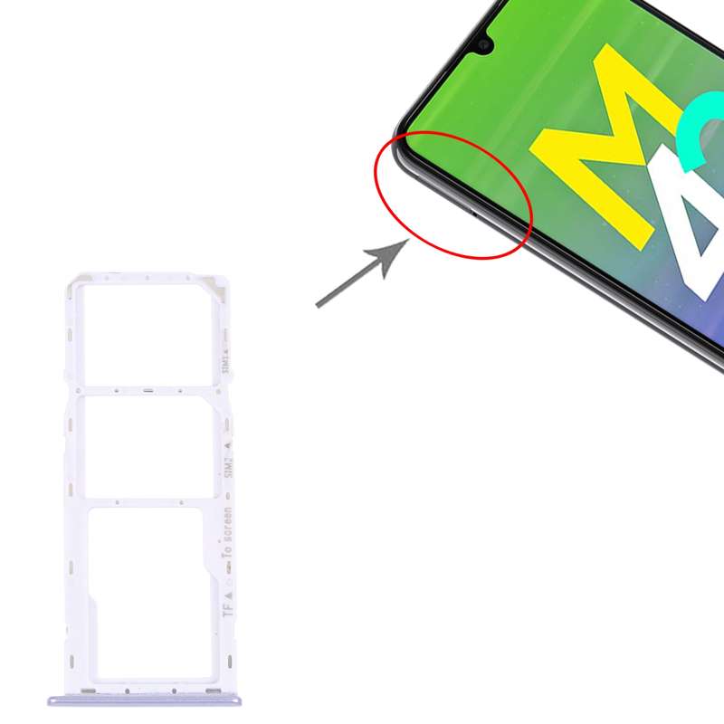 For Samsung Galaxy A23 5G SM-A236B Original SIM Card Tray + SIM Card Tray + Micro SD card tray (Blue
