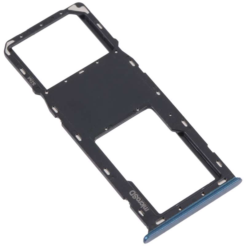 For Samsung Galaxy A03s SM-A037U Original SIM Card Tray + Micro SD card tray (Black)