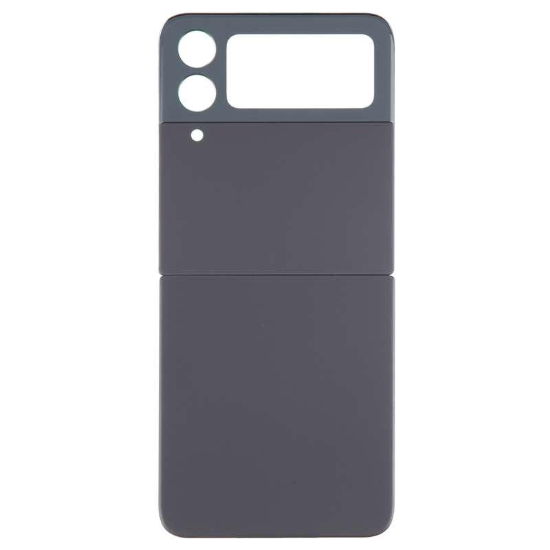 For Samsung Galaxy Z Flip4 SM-F721B Battery Back Cover with Camera Lens Cover(Black)