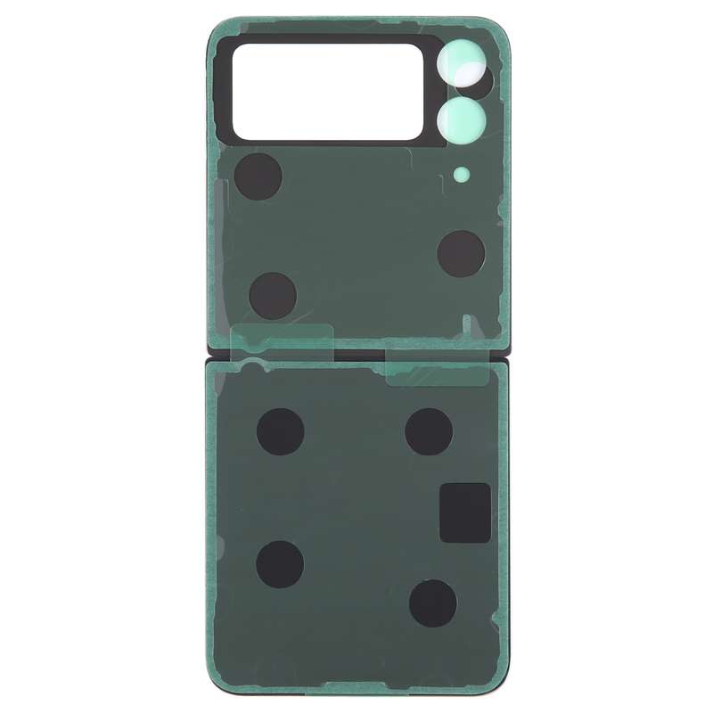 For Samsung Galaxy Z Flip4 SM-F721B Battery Back Cover with Camera Lens Cover(Black)
