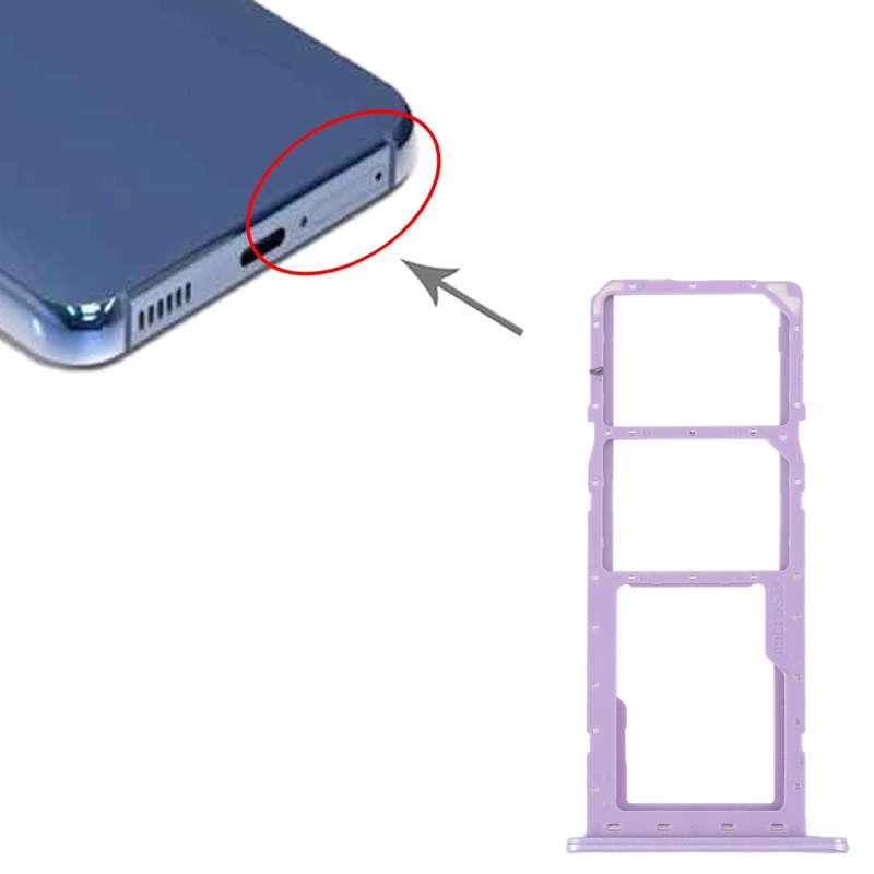 For Samsung Galaxy M04 SM-M045F Original SIM Card Tray + SIM Card Tray + Micro SD Card Tray (Green)