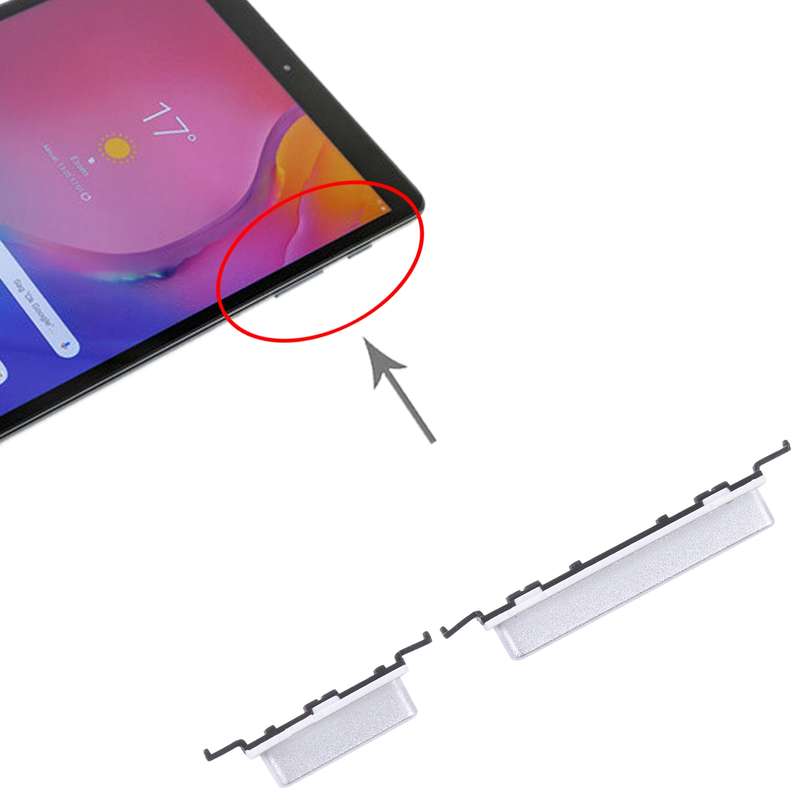 For Samsung Galaxy Tab S7 SM-T870 Original Power Button & Volume Button Flex Cable (Silver)