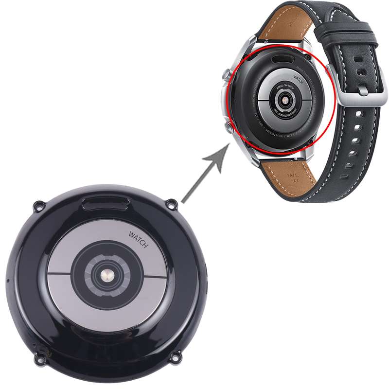 Original Back Cover With Heart Rate Sensor + Wireless Charging Module For Samsung Galaxy Watch 3 45m