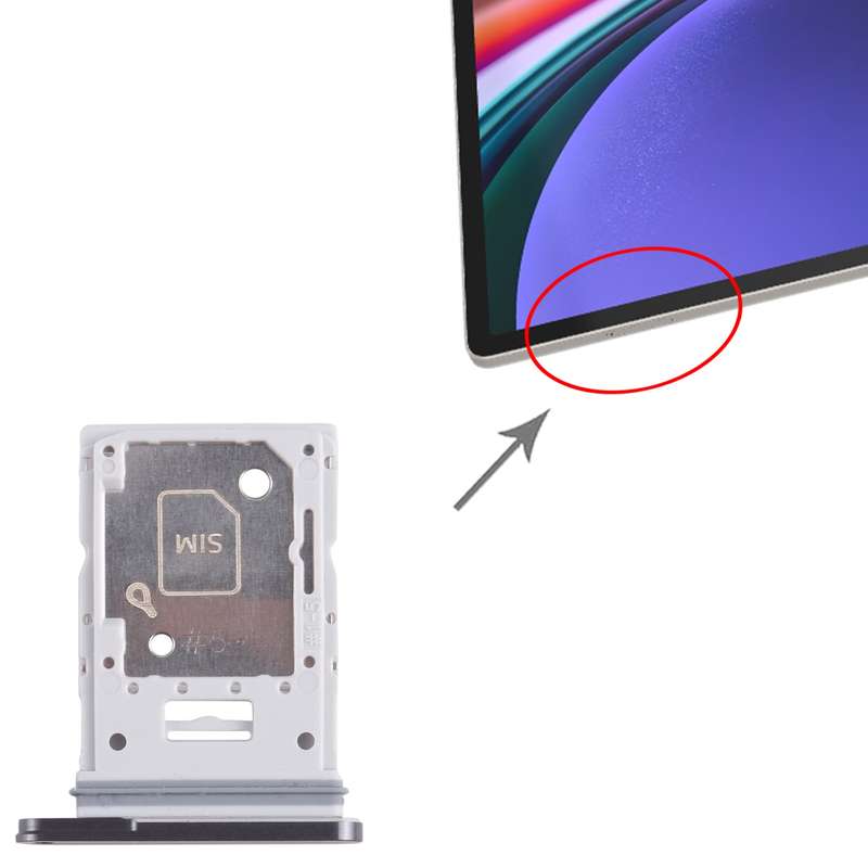 For Samsung Galaxy Tab S9+ Original SIM + Micro SD Card Tray (Graphite)