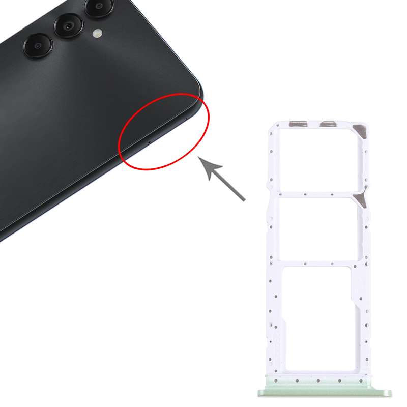 For Samsung Galaxy A05s SM-A057 Original SIM + SIM Card Tray + Micro SD Card Tray (Black)
