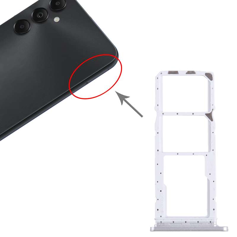 For Samsung Galaxy A05s SM-A057 Original SIM + SIM Card Tray + Micro SD Card Tray (Black)