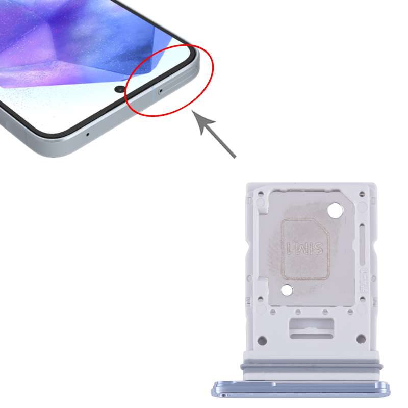 For Samsung Galaxy A55 SM-A556B Original SIM Card Tray + SIM / Micro SD Card Tray (Green)