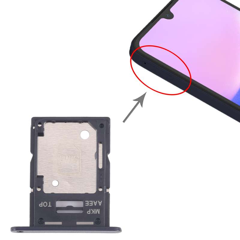 For Samsung Galaxy A15 4G SM-A155F Original SIM Card Tray + SIM / Micro SD Card Tray (Baby Blue)