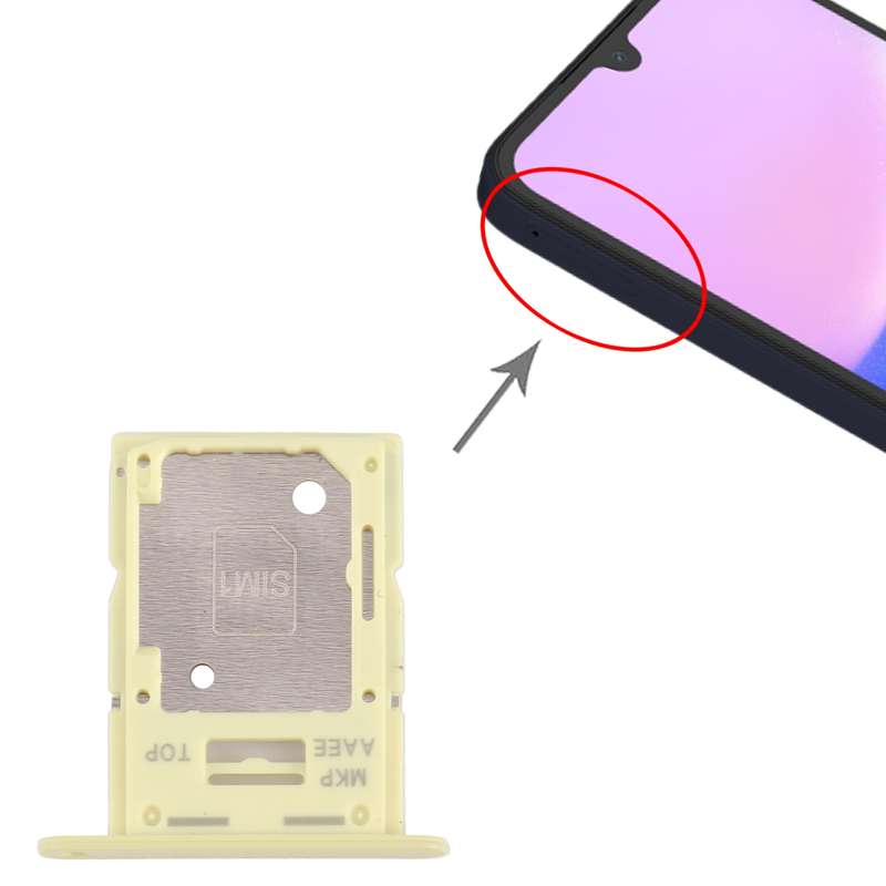 For Samsung Galaxy A15 4G SM-A155F Original SIM Card Tray + SIM / Micro SD Card Tray (Baby Blue)
