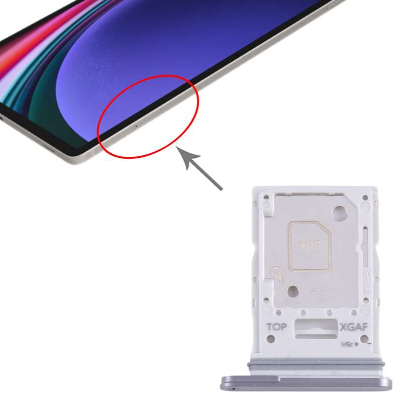 For Samsung Galaxy Tab S9 Ultra 5G SM-X916 Original SIM + Micro SD Card Tray (Green)