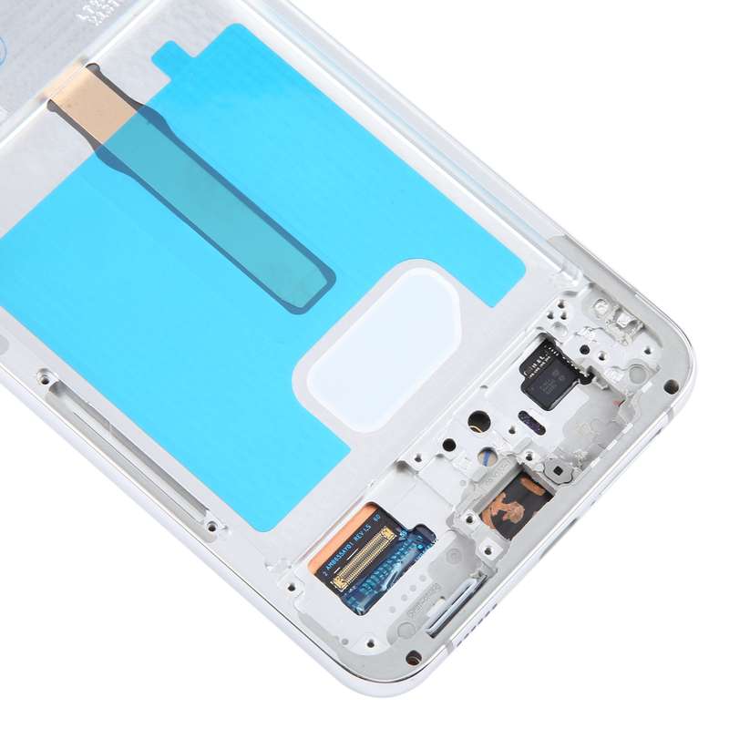 For Samsung Galaxy S21 FE 5G SM-G990B Original LCD Screen Digitizer Full Assembly with Frame (Purple