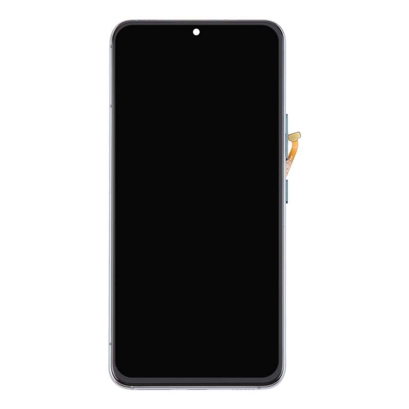 For Samsung Galaxy S22 5G SM-S901B Original LCD Screen Digitizer Full Assembly with Frame (Black)