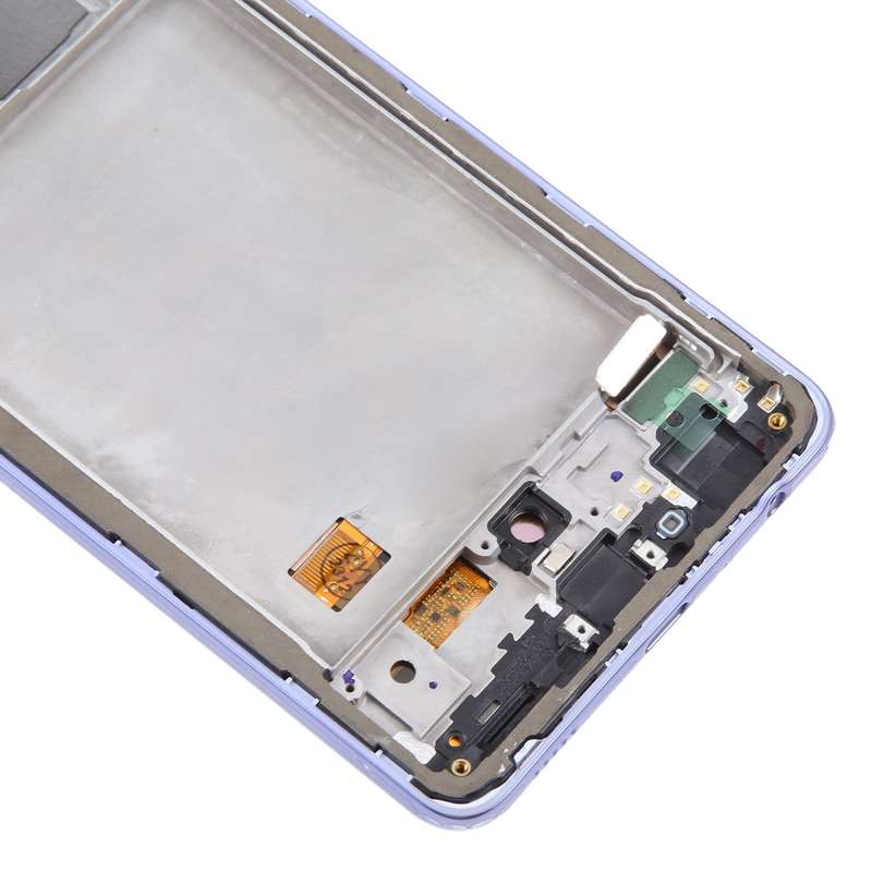 For Samsung Galaxy A72 4G SM-A725 6.43 inch OLED LCD Screen Digitizer Full Assembly with Frame (Blue