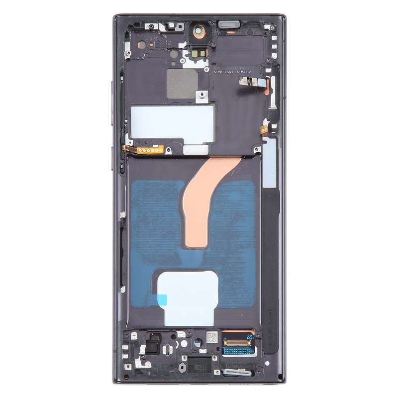 For Samsung Galaxy S22 Ultra 5G SM-S908B Original LCD Screen Digitizer Full Assembly with Frame (Bla