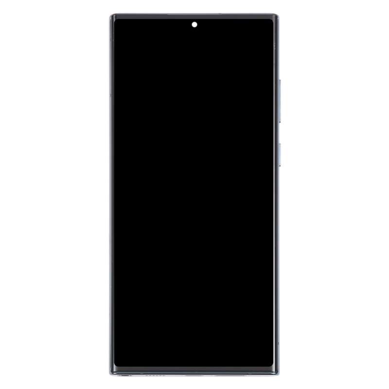 For Samsung Galaxy S22 Ultra 5G SM-S908B Original LCD Screen Digitizer Full Assembly with Frame (Bla