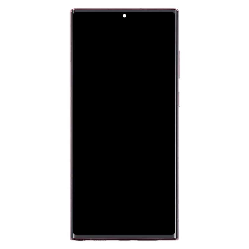 For Samsung Galaxy S22 Ultra 5G SM-S908B Original LCD Screen Digitizer Full Assembly with Frame (Bla