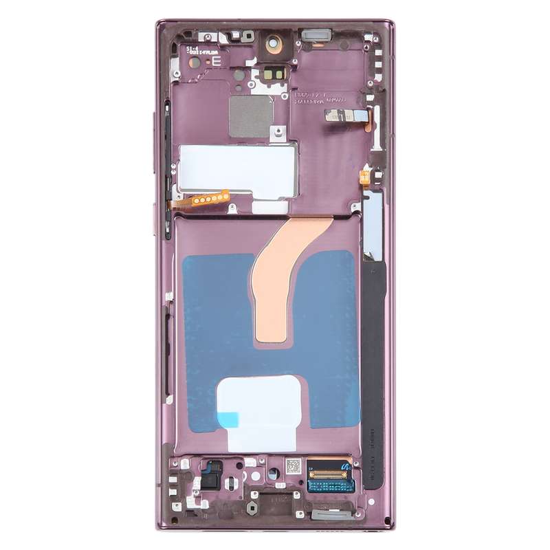 For Samsung Galaxy S22 Ultra 5G SM-S908B Original LCD Screen Digitizer Full Assembly with Frame (Bla