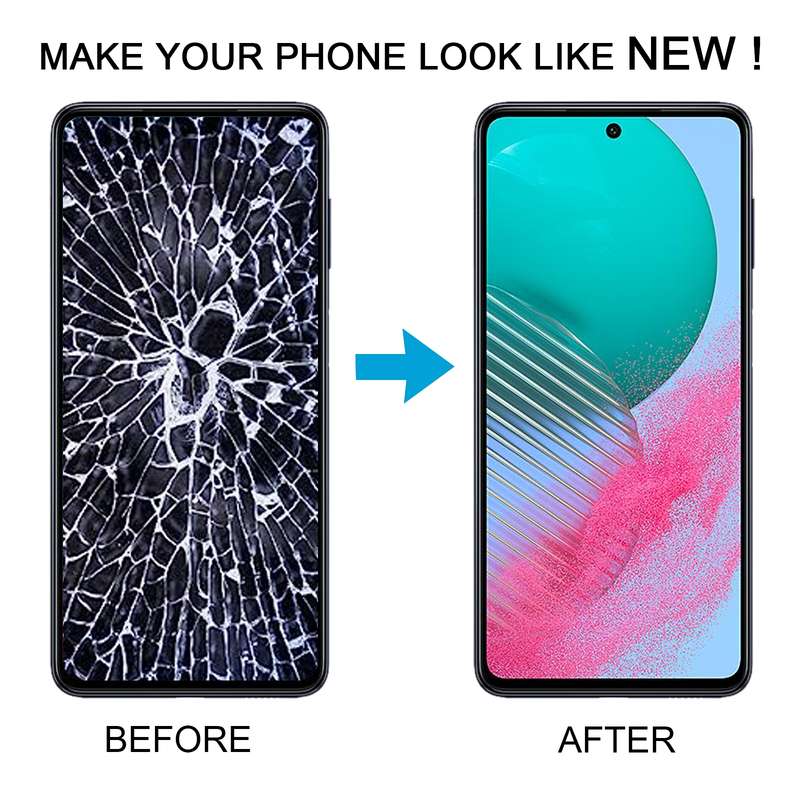 For Samsung Galaxy M54 SM-M546B OLED LCD Screen Digitizer Full Assembly with Frame (Black)