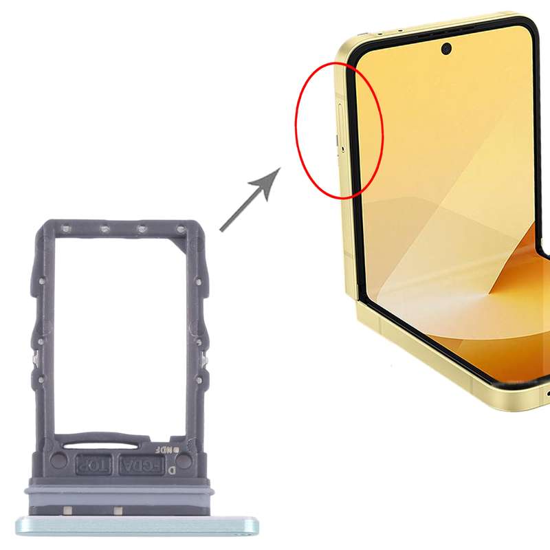 For Samsung Galaxy Z Flip6 SM-F741B Original SIM Card Tray (Green)