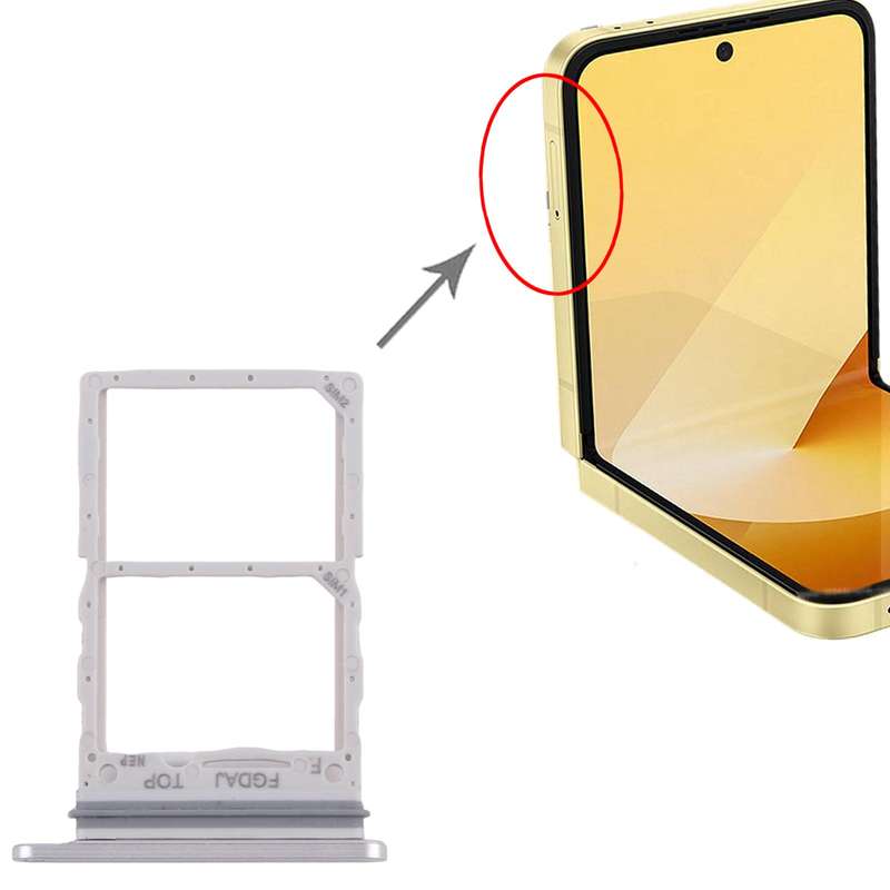 For Samsung Galaxy Z Flip6 SM-F741B Original SIM Card Tray (Black)
