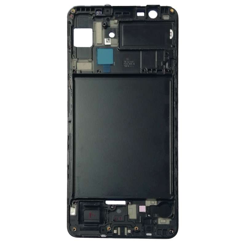 For Galaxy A7 (2018) / A750 Front Housing LCD Frame Bezel Plate (Black)