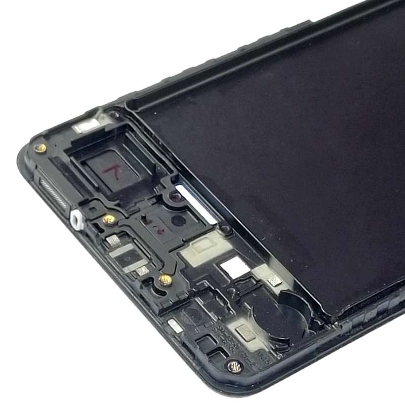 For Galaxy A7 (2018) / A750 Front Housing LCD Frame Bezel Plate (Black)