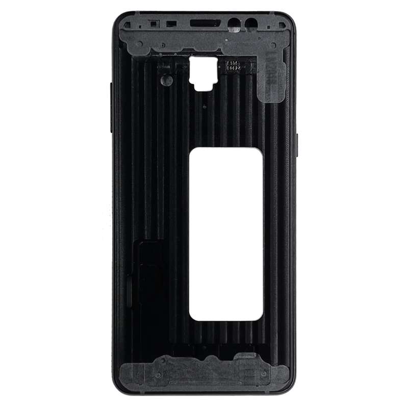 For Galaxy A8+ (2018), A730F, A730F/DS Front Housing LCD Frame Bezel Plate (Black)